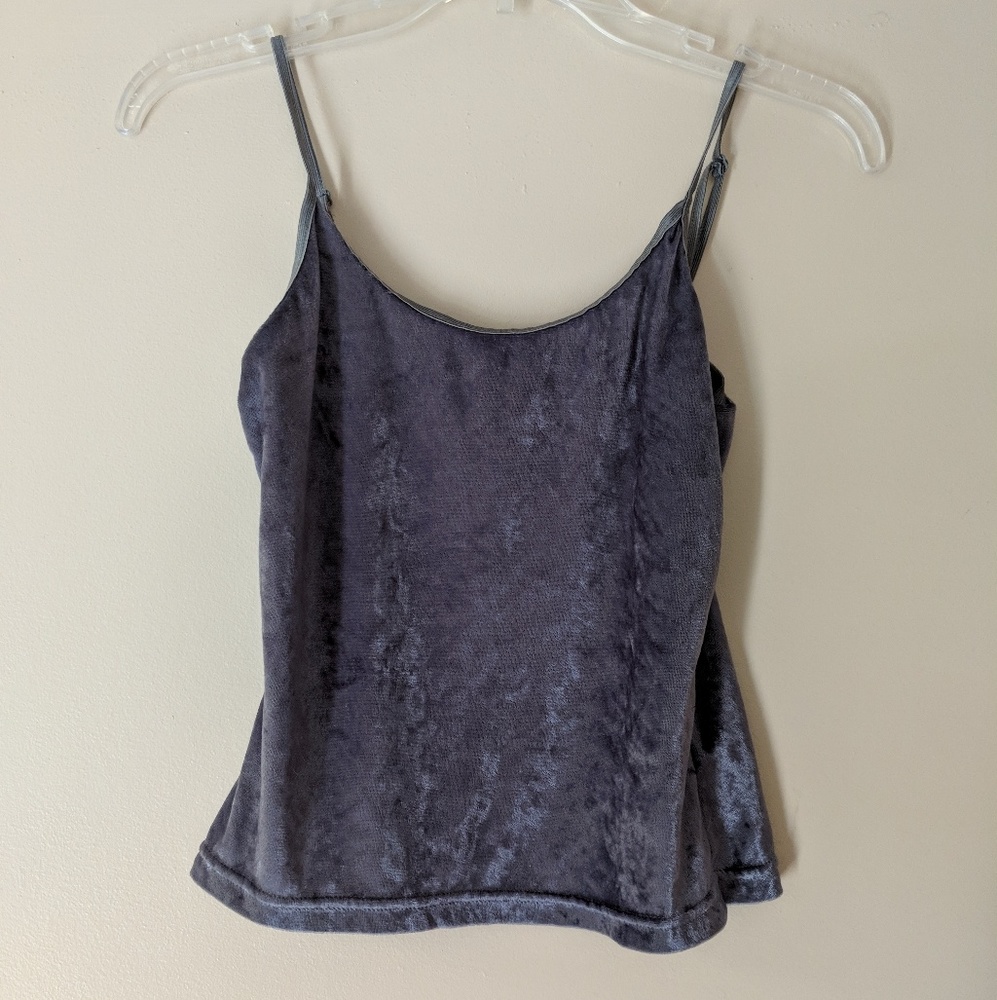 Velvet Crop Top Tank